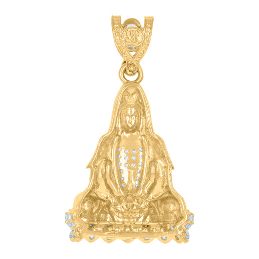 10Kt Gold Cz Pendant