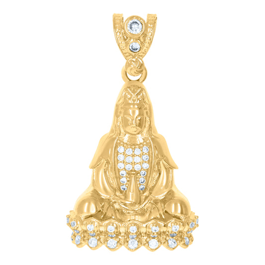 10Kt Gold Cz Pendant