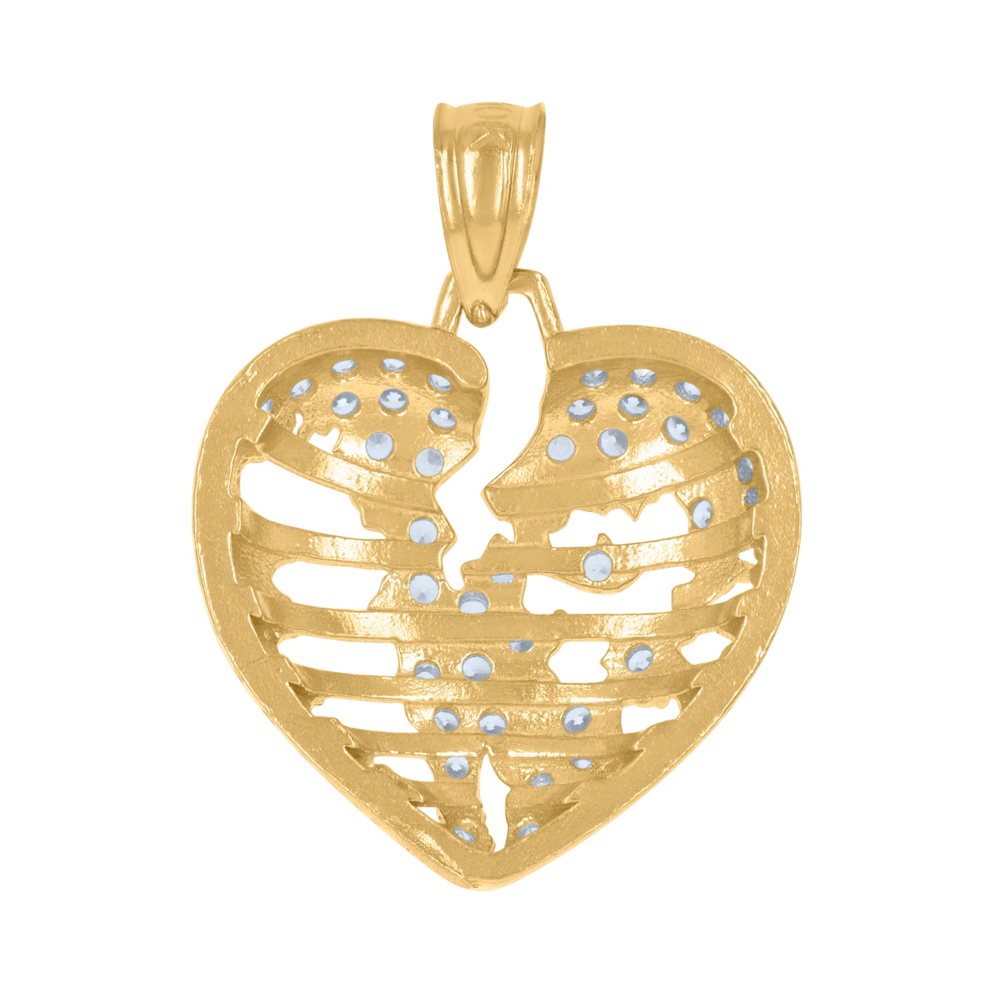 10Kt Gold Cz Pendant