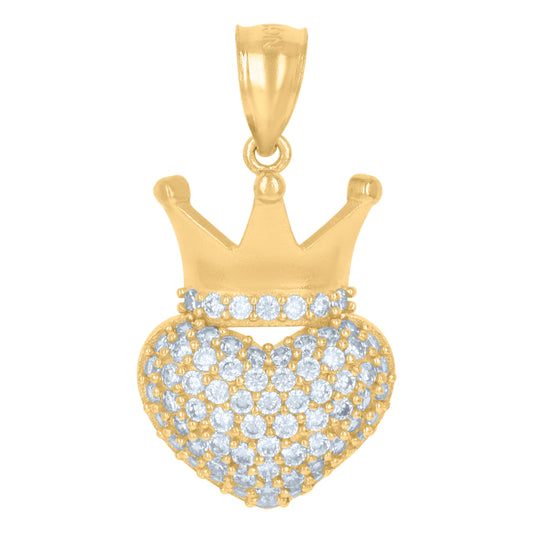 10Kt Gold Cz Pendant