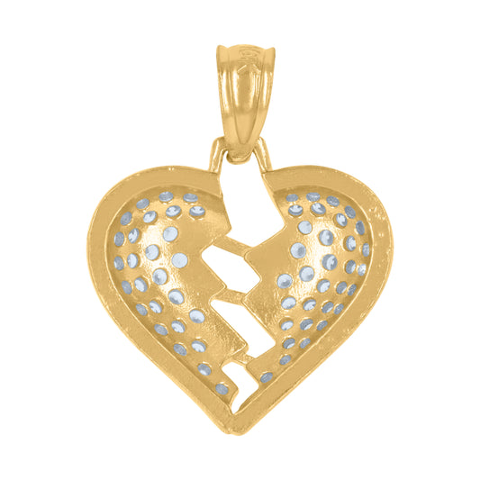 10Kt Gold Cz Pendant