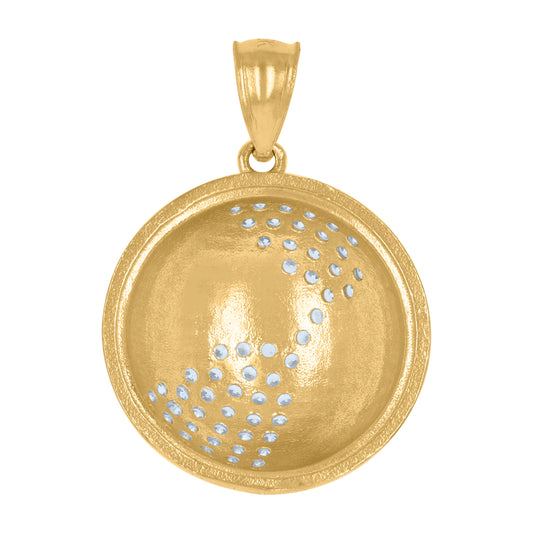 10Kt Gold Cz Pendant