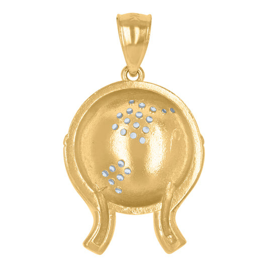 10Kt Gold Cz Pendant