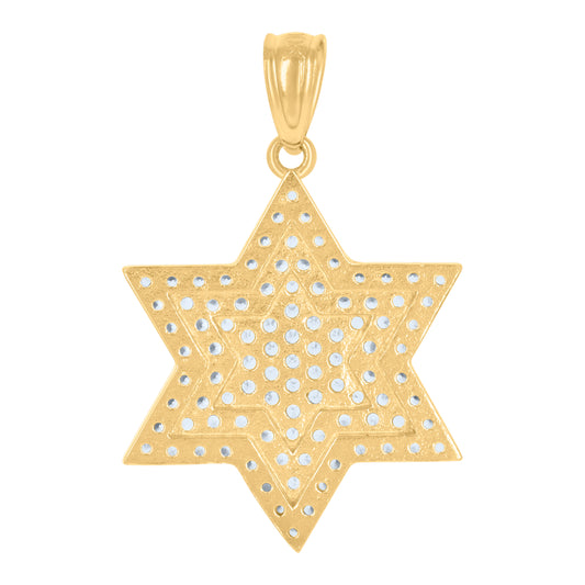 10Kt Gold Cz Pendant