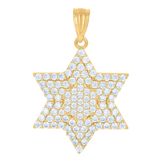 10Kt Gold Cz Pendant