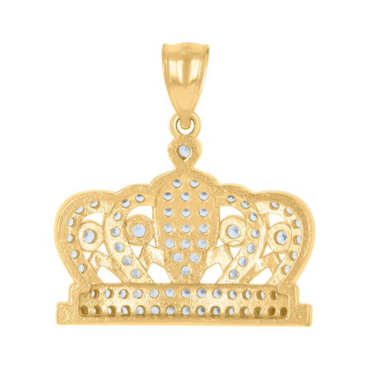 10Kt Gold Cz Pendant