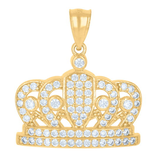 10Kt Gold Cz Pendant