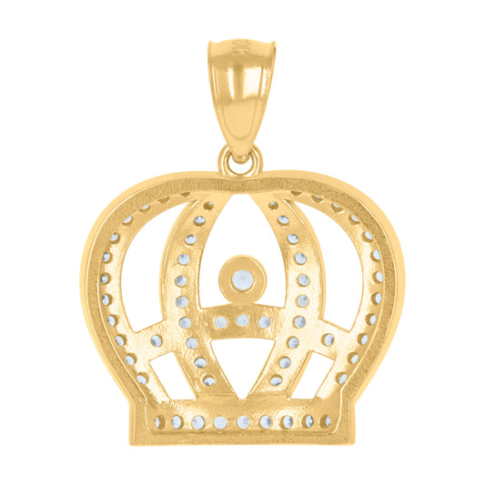 10Kt Gold Cz Pendant