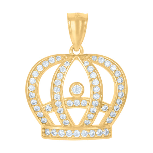 10Kt Gold Cz Pendant