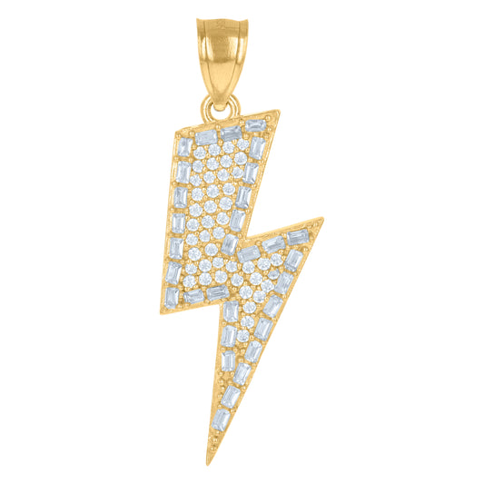 10Kt Gold Cz Pendant