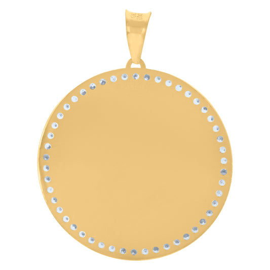10Kt Gold Cz Pendant