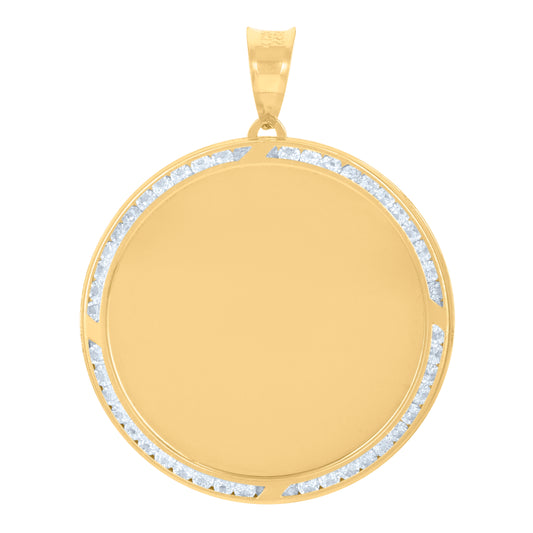 10Kt Gold Cz Pendant