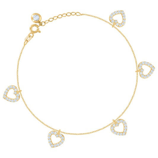 10Kt Gold Turkish Bracelet 8"