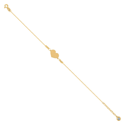 10Kt Gold Turkish Bracelet 8"