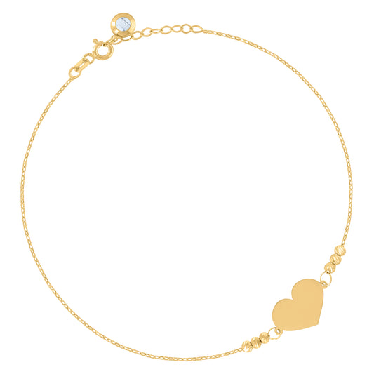 10Kt Gold Turkish Bracelet 8"