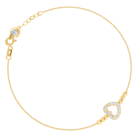 10Kt Gold Turkish Bracelet 8"
