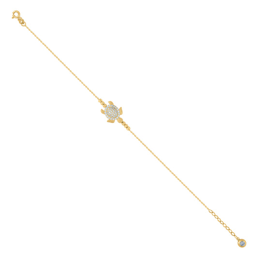 10Kt Gold Turkish Bracelet 8"