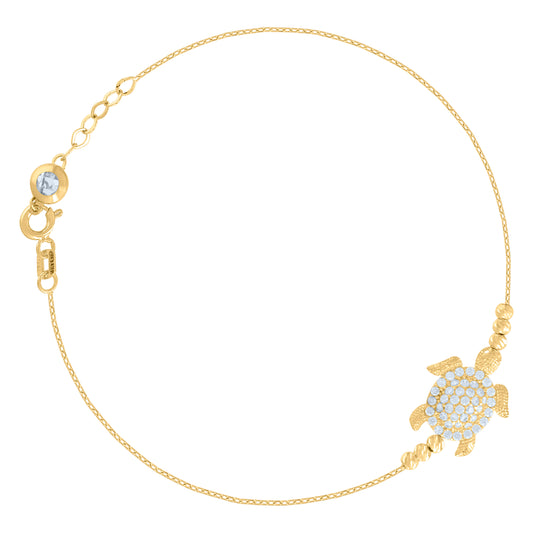 10Kt Gold Turkish Bracelet 8"
