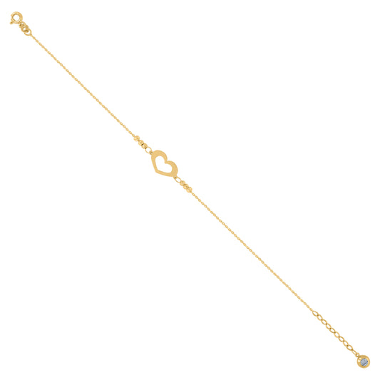 10Kt Gold Turkish Bracelet 8"
