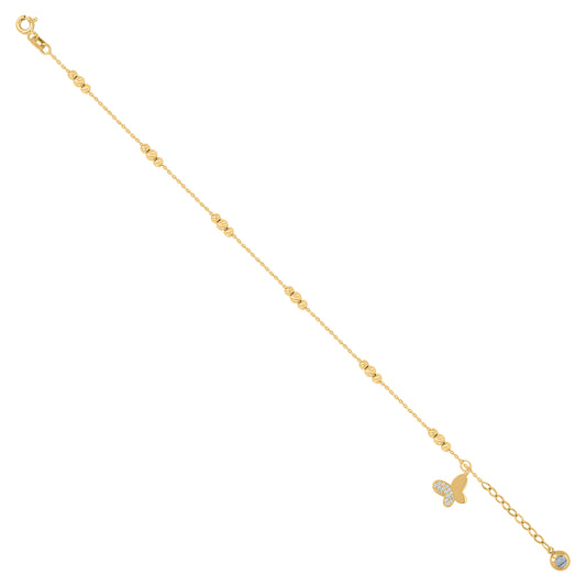 10Kt Gold Turkish Bracelet 8"