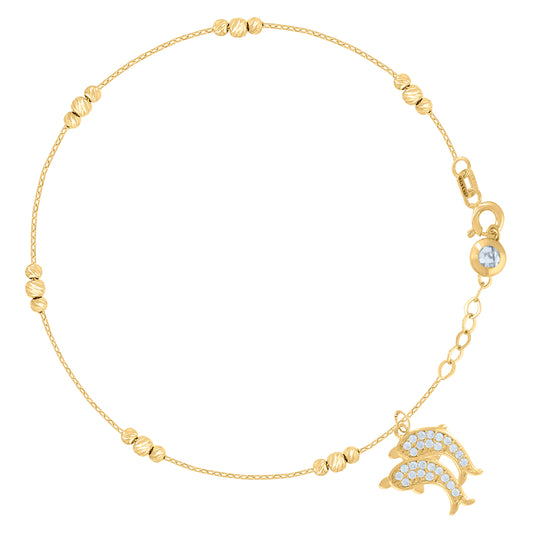 10Kt Gold Turkish Bracelet 8"