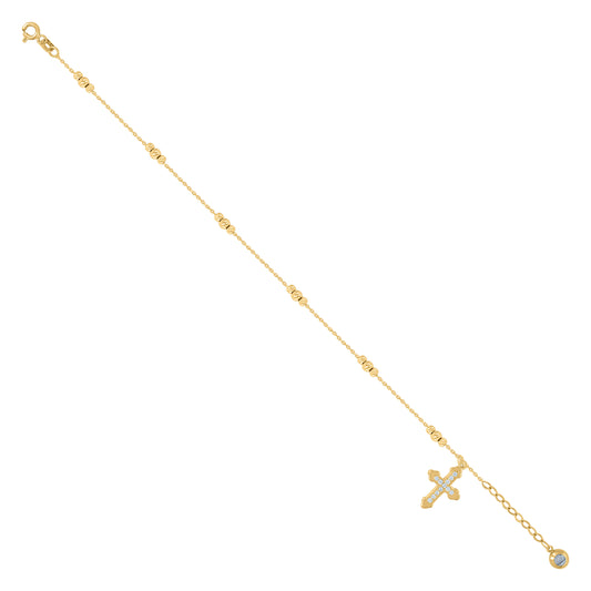 10Kt Gold Turkish Bracelet 8"