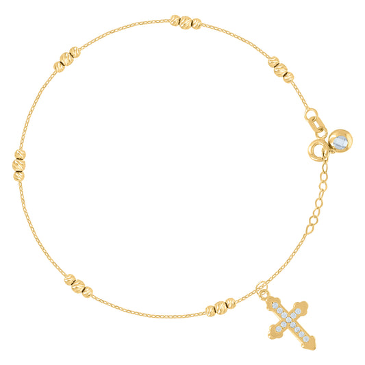 10Kt Gold Turkish Bracelet 8"