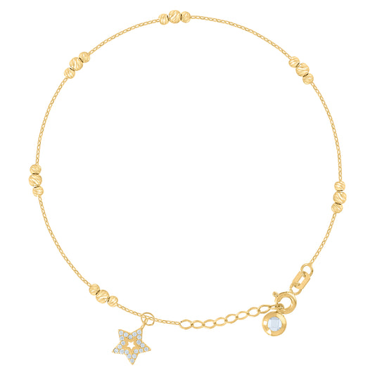 10Kt Gold Turkish Bracelet 8"