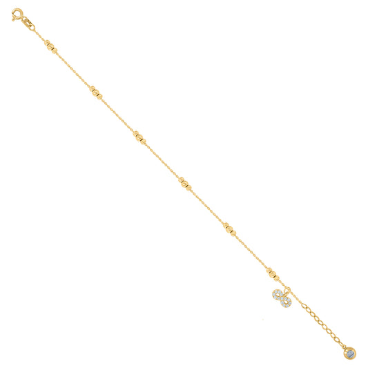 10Kt Gold Turkish Bracelet 8"