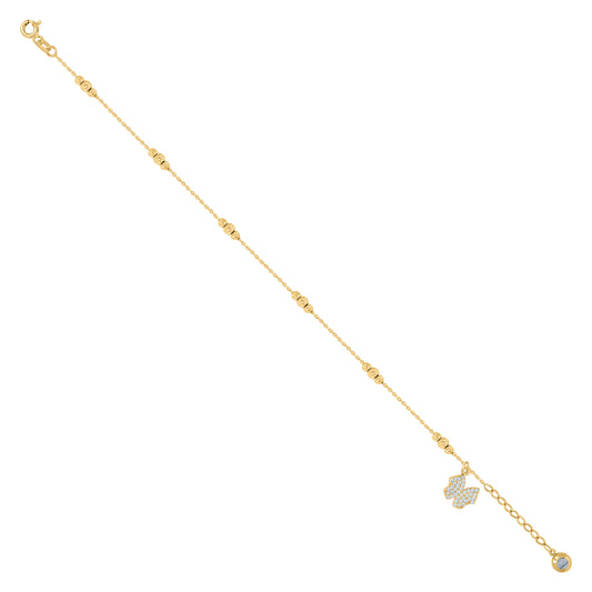 10Kt Gold Turkish Bracelet 8"