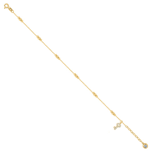 10Kt Gold Turkish Bracelet 8"