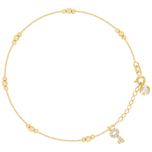 10Kt Gold Turkish Bracelet 8"