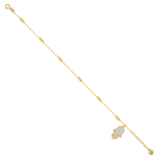 10Kt Gold Turkish Bracelet 8"