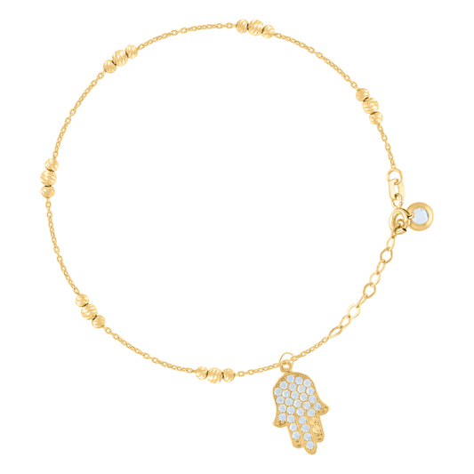 10Kt Gold Turkish Bracelet 8"