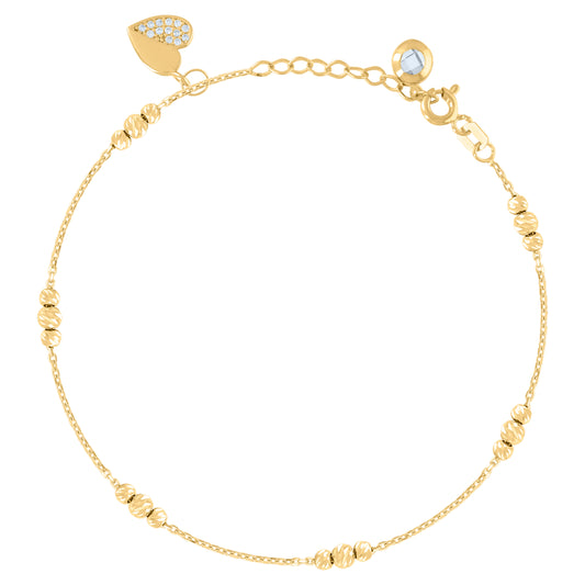 10Kt Gold Turkish Bracelet 8"