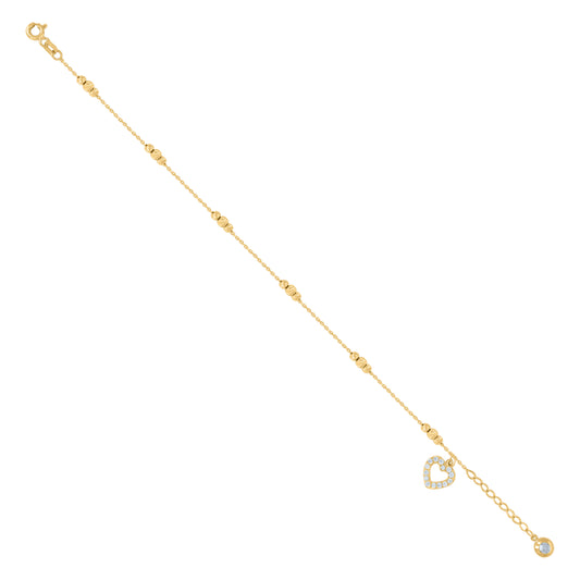 10Kt Gold Turkish Bracelet 8"