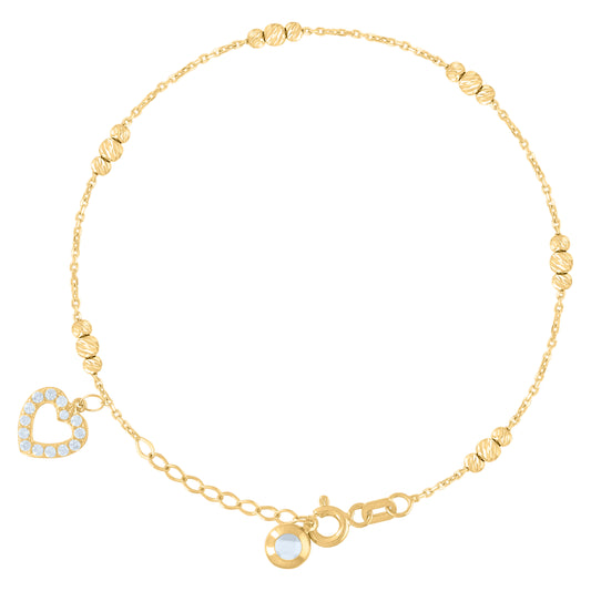 10Kt Gold Turkish Bracelet 8"
