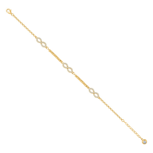 10Kt Gold Turkish Bracelet 8"