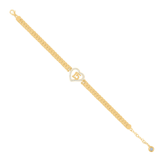 10Kt Gold Turkish Bracelet 8"