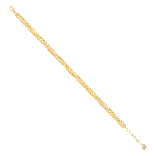 10Kt Gold Turkish Bracelet 8"