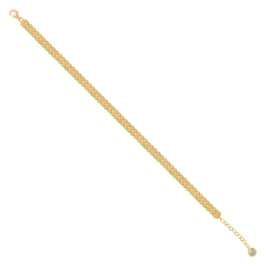 10Kt Gold Turkish Bracelet 8"