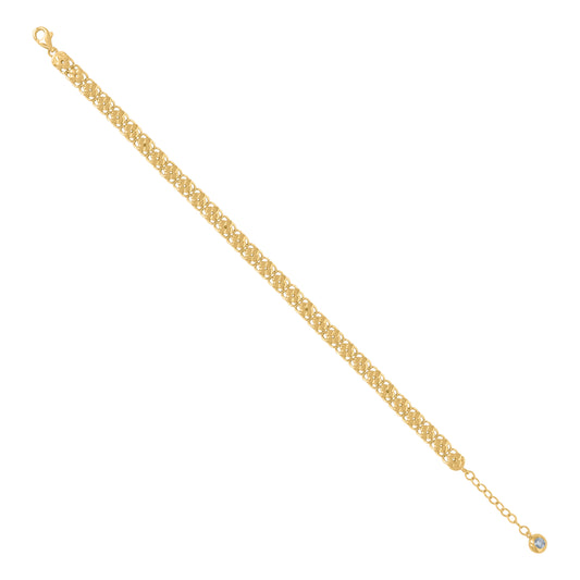 10Kt Gold Turkish Bracelet 8"