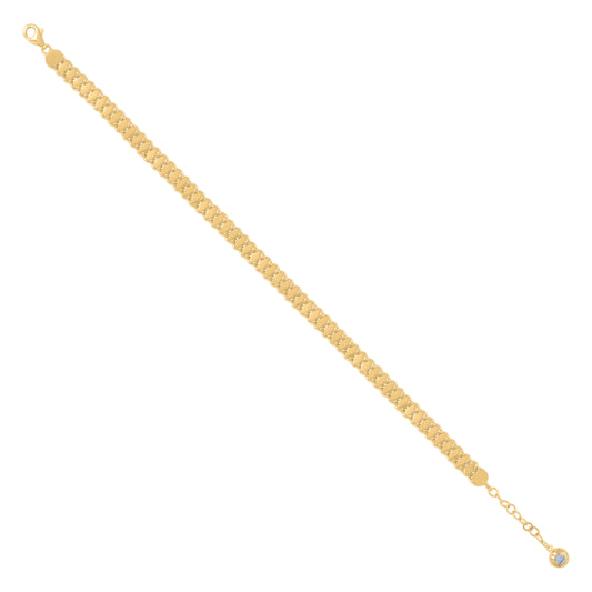 10Kt Gold Turkish Bracelet 8"