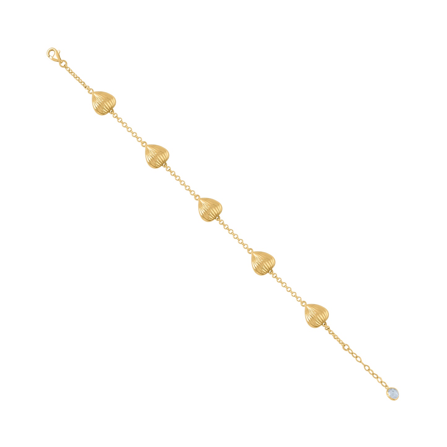 10Kt Gold Turkish Bracelet 8"