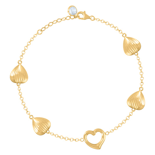 10Kt Gold Turkish Bracelet 8"