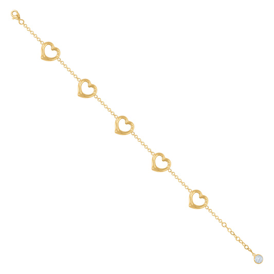 10Kt Gold Turkish Bracelet 8"