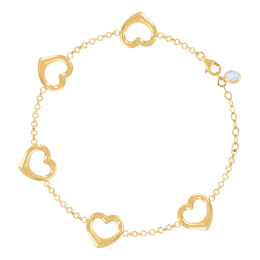 10Kt Gold Turkish Bracelet 8"