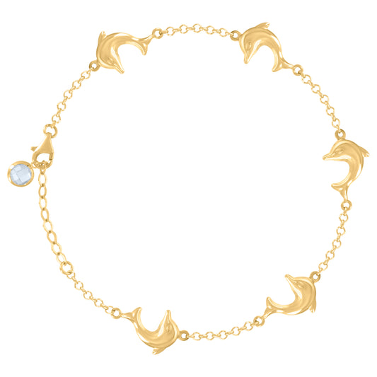 10Kt Gold Turkish Bracelet 8"
