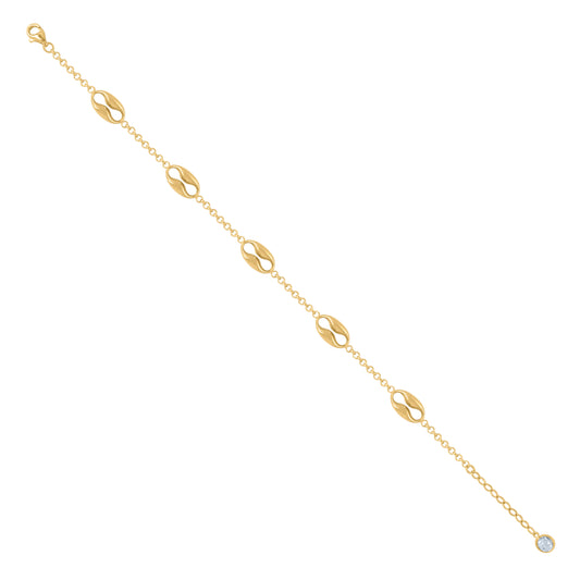 10Kt Gold Turkish Bracelet 8"