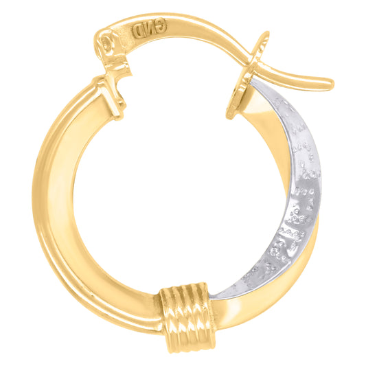 10Kt Gold Turkish Earrings 10mm
